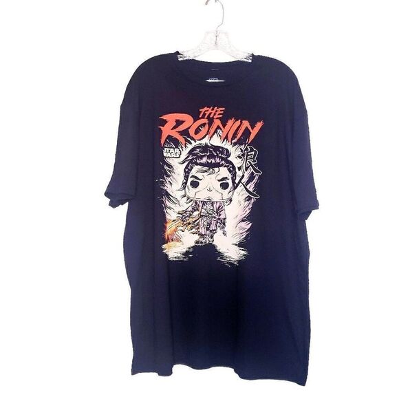 Funko Tees Disney Star Wars T Shirt Mens Size 2XL Black The Ronin 100% Cotton - Picture 2 of 6